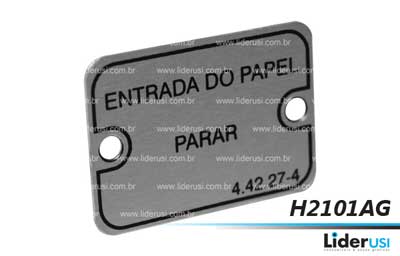 Peça Heidelberg - Placa de Idenfiticação