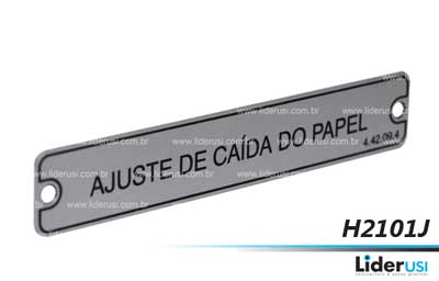 Peça Heidelberg - Placa de Identificação Ajuste de Caída do Papel