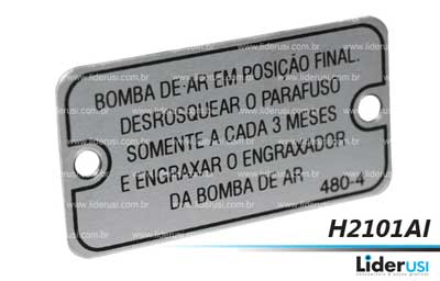 Peça Heidelberg - Placa de Identificação