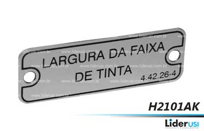 Peça Heidelberg - Placa de Identificação