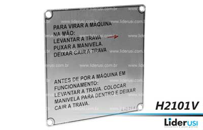 Peça Heidelberg - Placa de Identificação