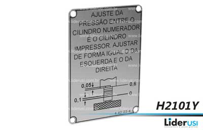 Peças Offset - Placa de Identificação