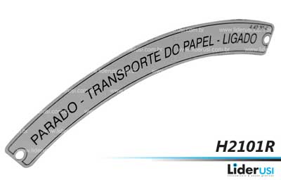 Peças Heidelberg - Placa de Identificação Parado Transp do Papel