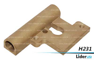 Peças Offset - Suporte de bronze do puxador LS